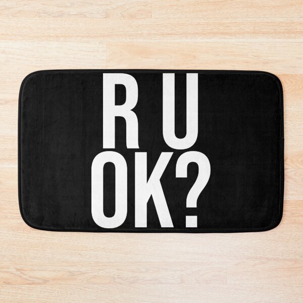 Item preview, R U OK? Bold Condensed Typography Mental Health Awareness designed and sold by Vision Crafted.