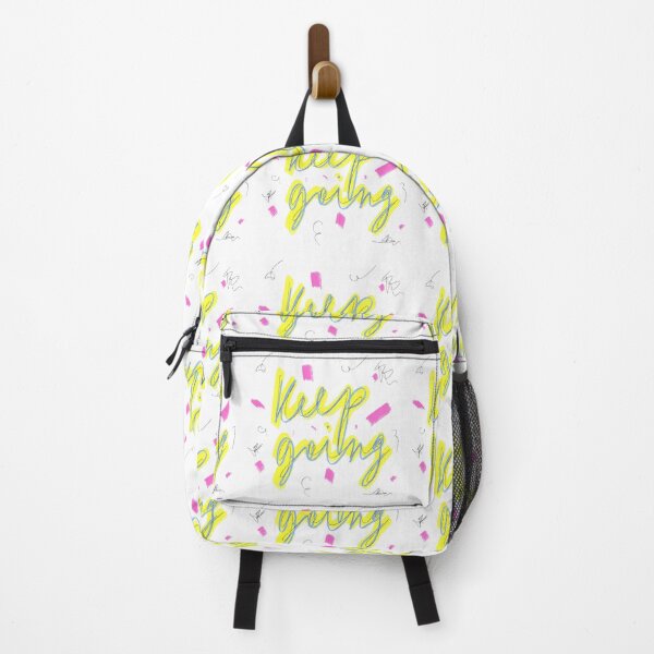 Item preview, Keep going neon yellow motivational inspirational quote designed and sold by Yana Mustafina | Boho Soulful Designs.