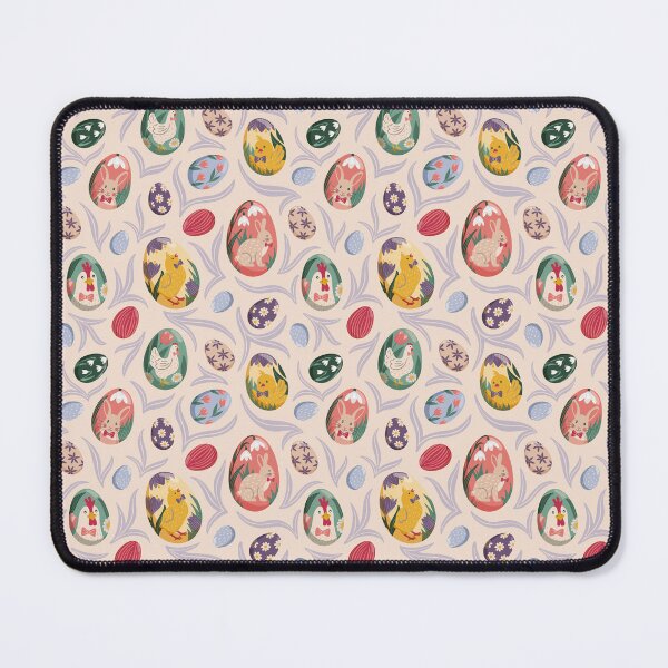 Item preview, Colorful Easter eggs with portraits of animals – playful pattern designed and sold by InkofNocturna.