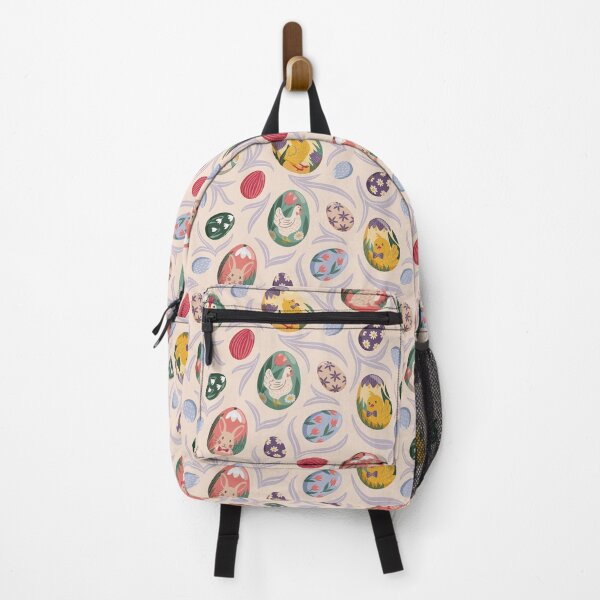 Item preview, Colorful Easter eggs with portraits of animals – playful pattern designed and sold by InkofNocturna.