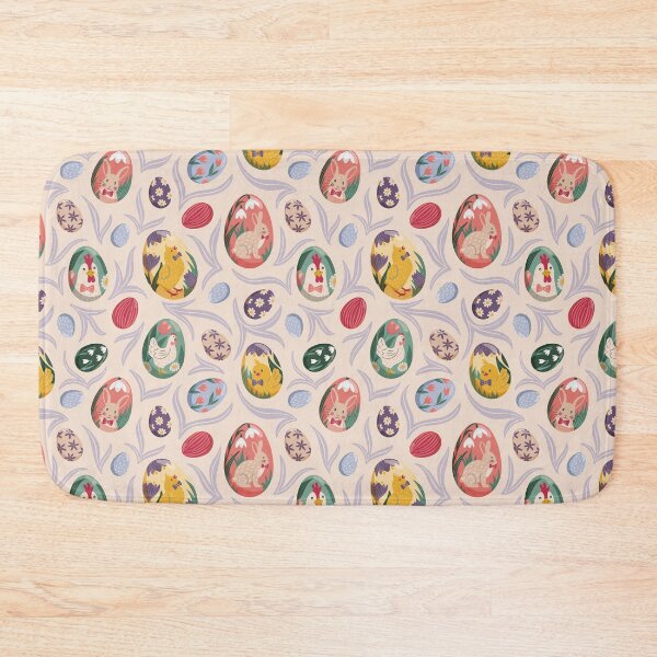 Item preview, Colorful Easter eggs with portraits of animals – playful pattern designed and sold by InkofNocturna.