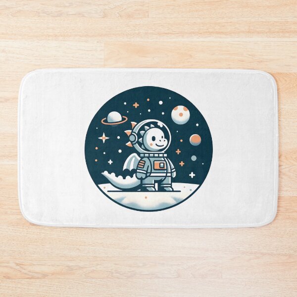 Item preview, Cute Dragon Astronaut in Space – Kawaii Cosmic Fantasy Character designed and sold by CyfroweMysli.