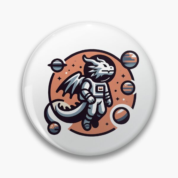 Item preview, Cosmic Dragon Astronaut – Fantasy Space Explorer Illustration designed and sold by CyfroweMysli.