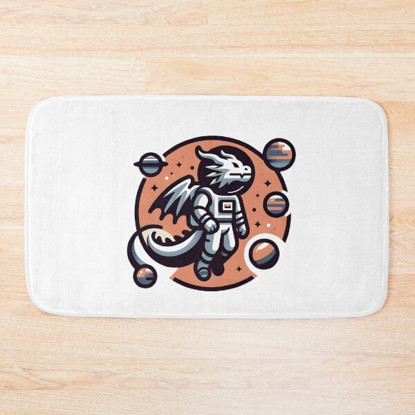 Item preview, Cosmic Dragon Astronaut – Fantasy Space Explorer Illustration designed and sold by CyfroweMysli.