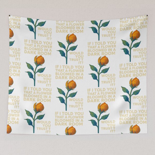 Item preview, Flower in Mid-Bloom – Kendrick Lamar Inspired Quote – “If I Told You a Flower Bloomed in a Dark Room, Would You Trust It?” – Van Gogh Style Art designed and sold by Donsean22.