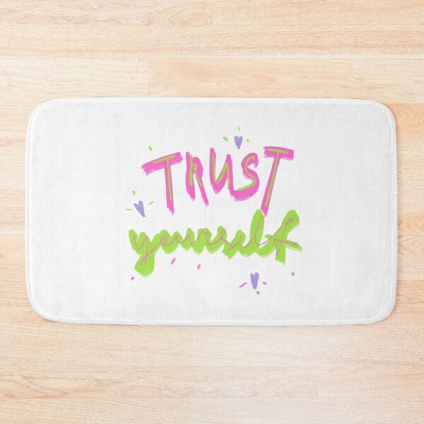 Item preview, Trust yourself neon pink green motivational inspirational quote designed and sold by Yana Mustafina | Boho Soulful Designs.