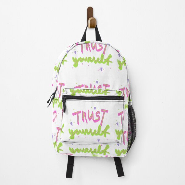 Item preview, Trust yourself neon pink green motivational inspirational quote designed and sold by Yana Mustafina | Boho Soulful Designs.