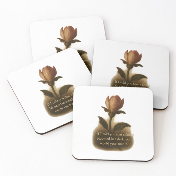 Item preview, Flower in Mid-Bloom – Kendrick Lamar Inspired Quote – “If I Told You That a Flower Bloomed in a Dark Room, Would You Trust It?” – Renaissance Style Art designed and sold by Donsean22.