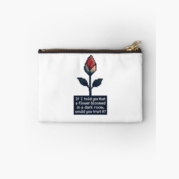 Item preview, Flower in Mid-Bloom – Kendrick Lamar Inspired Quote – “If I Told You That a Flower Bloomed in a Dark Room, Would You Trust It?” – Retro Game Pixel Style Art designed and sold by Donsean22.