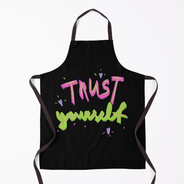Item preview, Trust yourself neon inspirational quote black edition designed and sold by Yana Mustafina | Boho Soulful Designs.