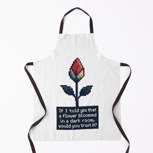 Item preview, Flower in Mid-Bloom – Kendrick Lamar Inspired Quote – “If I Told You That a Flower Bloomed in a Dark Room, Would You Trust It?” – Retro Game Pixel Style Art designed and sold by Donsean22.