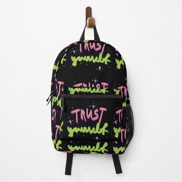 Item preview, Trust yourself neon inspirational quote black edition designed and sold by Yana Mustafina | Boho Soulful Designs.