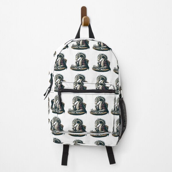 Item preview, Dragon Playing Chess – Fantasy Strategy Design for Chess Lovers designed and sold by CyfroweMysli.