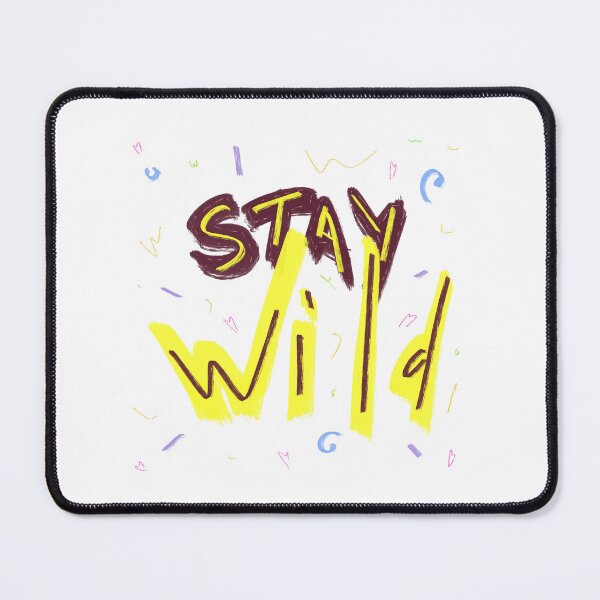 Item preview, Stay wild neon motivational inspirational quote designed and sold by Yana Mustafina | Boho Soulful Designs.