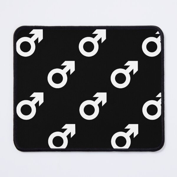 Item preview, male gender symbol black white designed and sold by Gossip Rag.