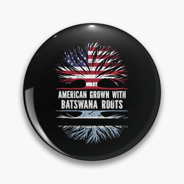 Item preview, American Grown with Batswana Roots USA Flag designed and sold by CosmoKitsch.