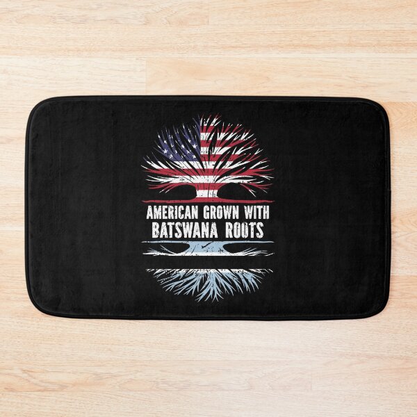Item preview, American Grown with Batswana Roots USA Flag designed and sold by CosmoKitsch.