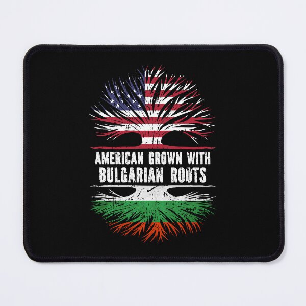Item preview, American Grown with Bulgarian Roots USA Flag designed and sold by CosmoKitsch.