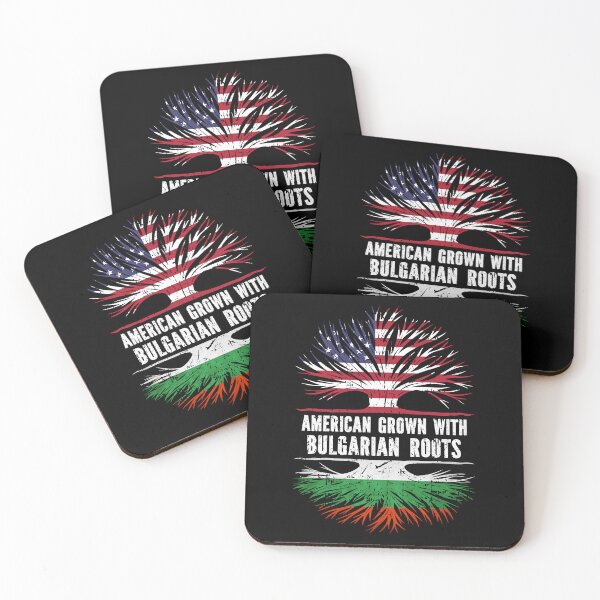 Item preview, American Grown with Bulgarian Roots USA Flag designed and sold by CosmoKitsch.