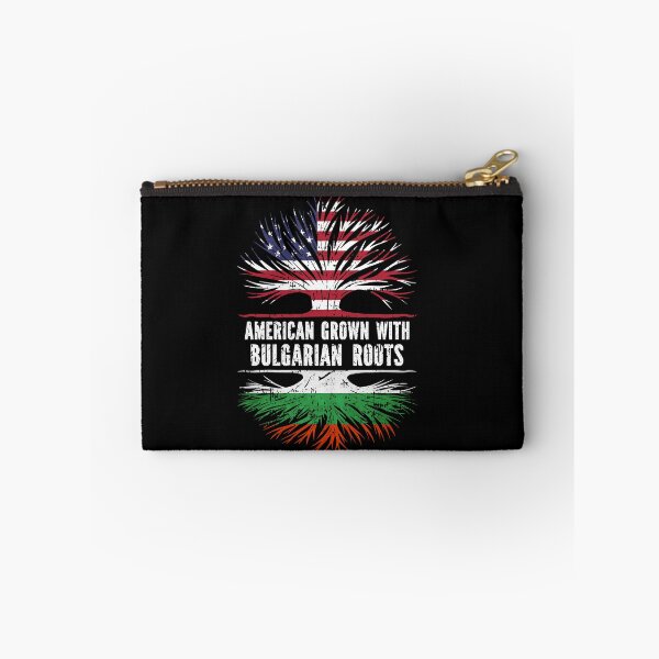 Item preview, American Grown with Bulgarian Roots USA Flag designed and sold by CosmoKitsch.