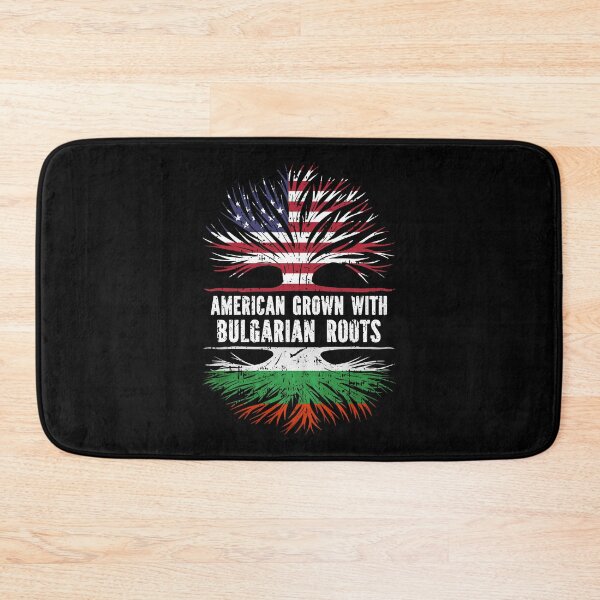 Item preview, American Grown with Bulgarian Roots USA Flag designed and sold by CosmoKitsch.