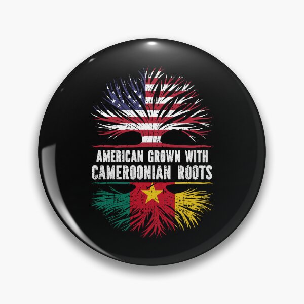Item preview, American Grown with Cameroonian Roots USA Flag designed and sold by CosmoKitsch.