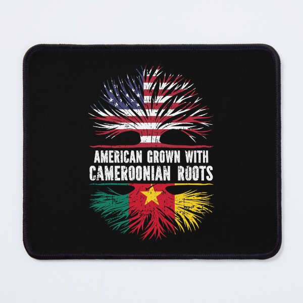 Item preview, American Grown with Cameroonian Roots USA Flag designed and sold by CosmoKitsch.