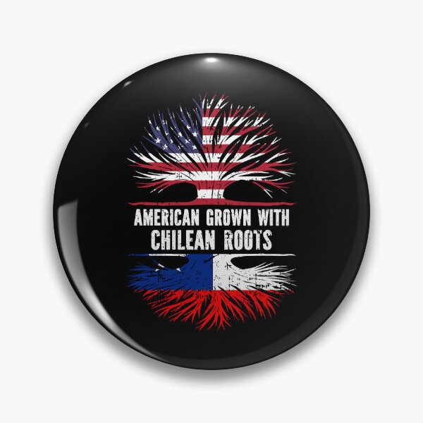 Item preview, American Grown with Chilean Roots USA Flag designed and sold by CosmoKitsch.
