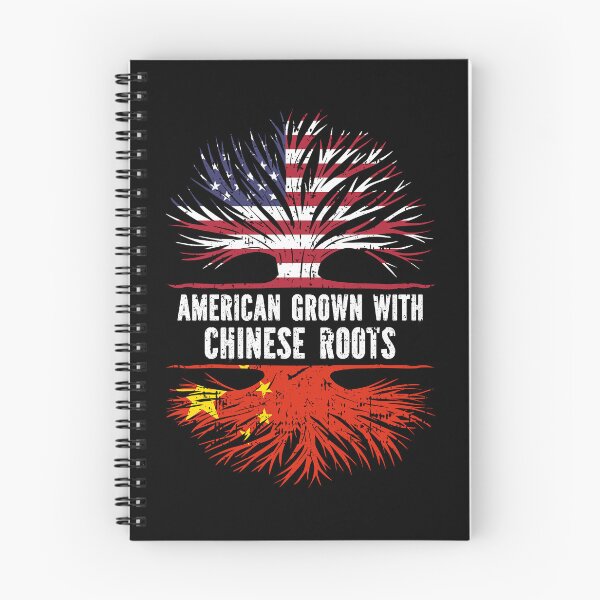 Item preview, American Grown with Chinese Roots USA Flag designed and sold by CosmoKitsch.