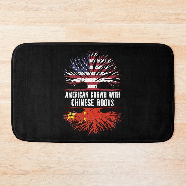 Item preview, American Grown with Chinese Roots USA Flag designed and sold by CosmoKitsch.