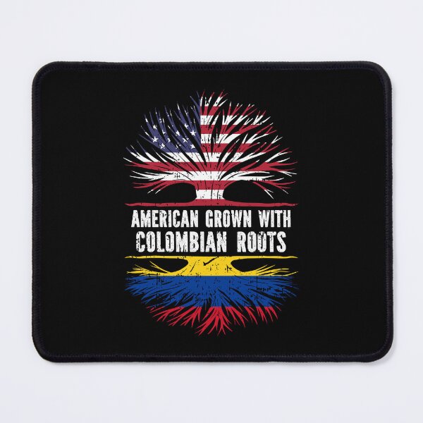 Item preview, American Grown with Colombian Roots USA Flag designed and sold by CosmoKitsch.