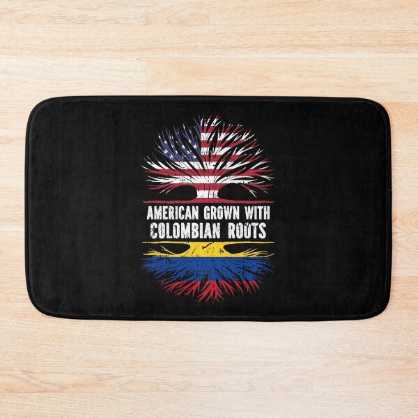 Item preview, American Grown with Colombian Roots USA Flag designed and sold by CosmoKitsch.