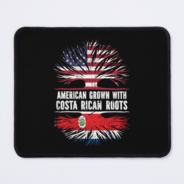 Item preview, American Grown with Costa Rican Roots USA Flag designed and sold by CosmoKitsch.