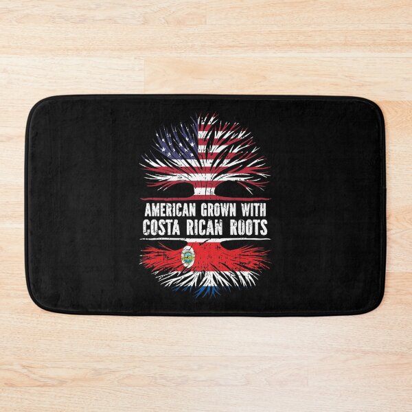 Item preview, American Grown with Costa Rican Roots USA Flag designed and sold by CosmoKitsch.