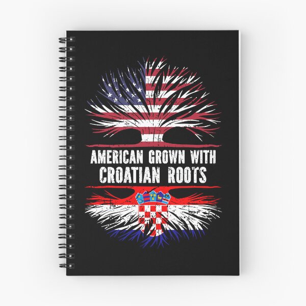 Item preview, American Grown with Croatian Roots USA Flag designed and sold by CosmoKitsch.