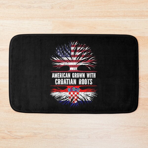 Item preview, American Grown with Croatian Roots USA Flag designed and sold by CosmoKitsch.