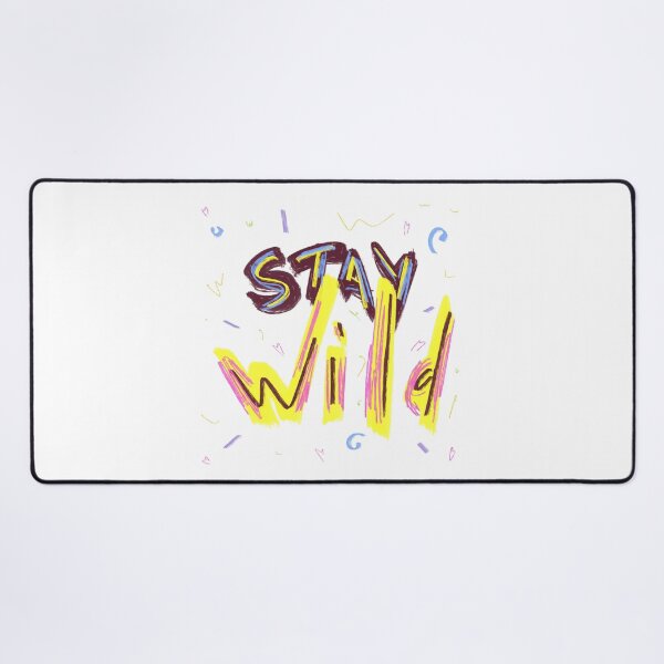 Item preview, Stay wild neon motivational inspirational quote N2 designed and sold by Yana Mustafina | Boho Soulful Designs.