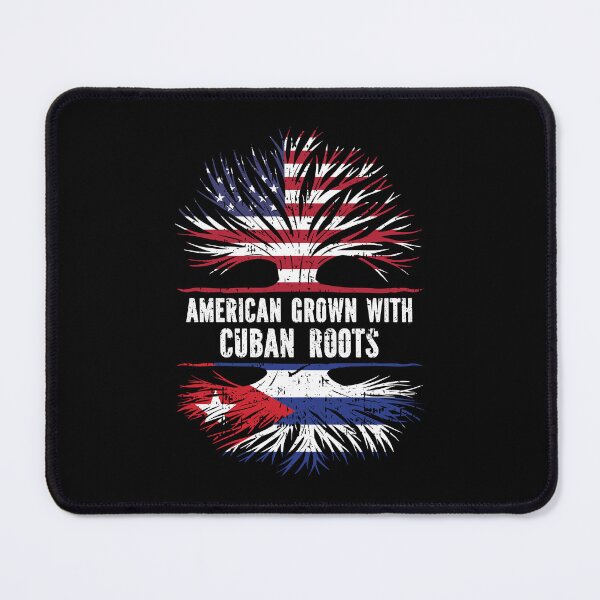 Item preview, American Grown with Cuban Roots USA Flag designed and sold by CosmoKitsch.