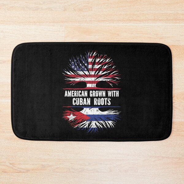 Item preview, American Grown with Cuban Roots USA Flag designed and sold by CosmoKitsch.
