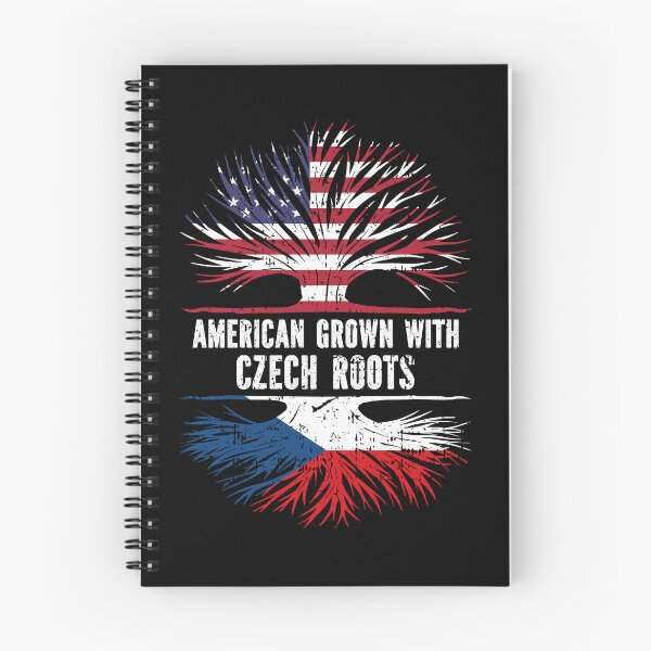 Item preview, American Grown with Czech Roots USA Flag designed and sold by CosmoKitsch.