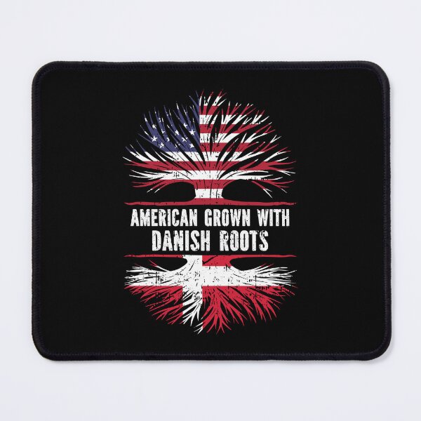 Item preview, American Grown with Danish Roots USA Flag designed and sold by CosmoKitsch.
