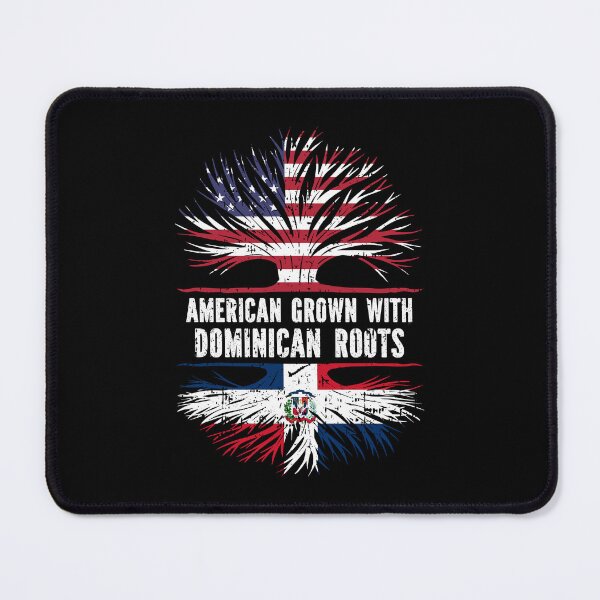 Item preview, American Grown with Dominican Roots USA Flag designed and sold by CosmoKitsch.
