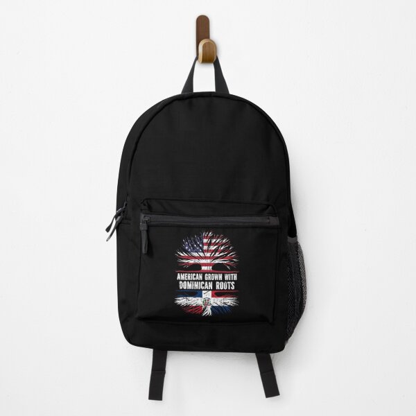 Item preview, American Grown with Dominican Roots USA Flag designed and sold by CosmoKitsch.