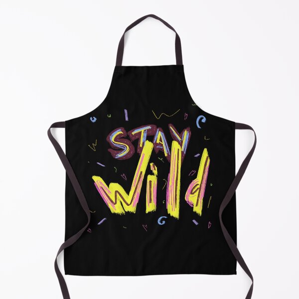 Item preview, Stay wild neon motivational inspirational quote black N2 designed and sold by Yana Mustafina | Boho Soulful Designs.