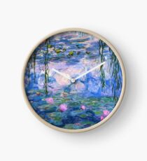Wasserlilien Monet Uhr