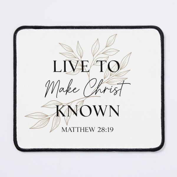 Item preview, Live to Make Christ Known Sticker – Matthew 28:19 – Modern Christian Faith Decal designed and sold by Illustrated Faith.