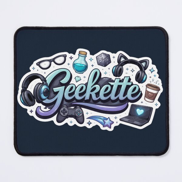 Item preview, Geekette — Design Gaming Blue | Geek & Gamer Girl designed and sold by Love&Geek.
