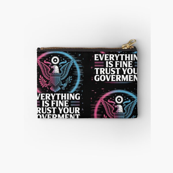 Item preview, Glitchy Trust Your Government Sarcastic Seal Graphic designed and sold by DriftingDoodle.