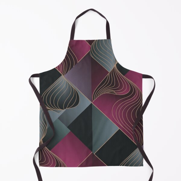 Item preview, Geometric Grey Blue Black Argyle Pattern Burgundy Wave designed and sold by LEILA ART SPACE.