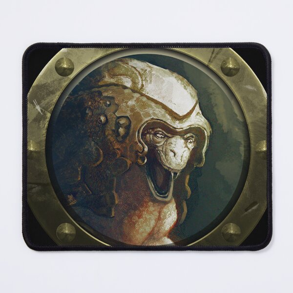 Item preview, Dark Bestiary Sigil – Serpent Warrior (Forged Metal) designed and sold by Alessandro Buffa Artist.